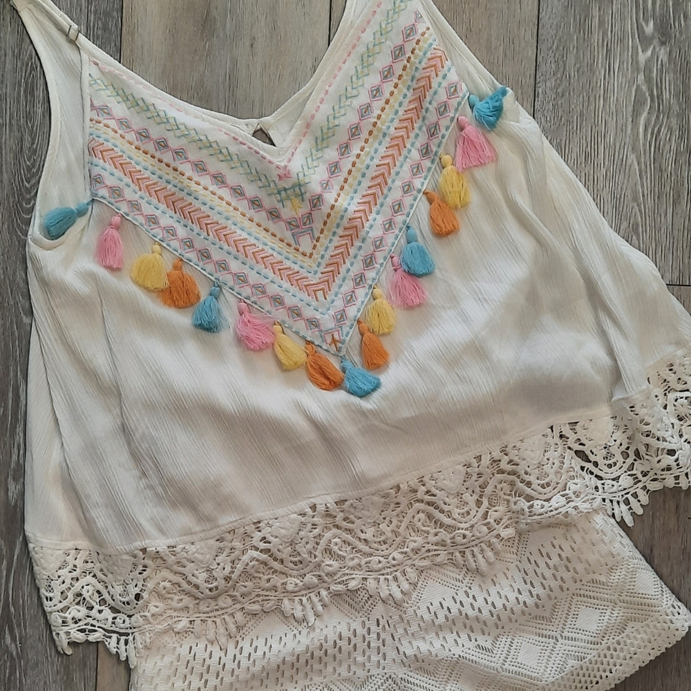 Judith March Boho Coachella Romper